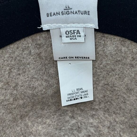 LL BEAN SIGNATURE Tan and Brown Wool Hat - Picture 5 of 7